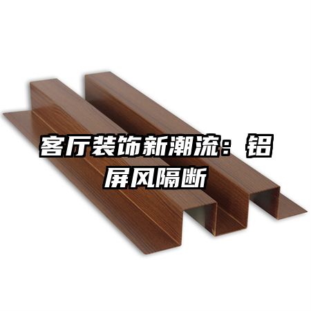客厅装饰新潮流:铝屏风隔断
